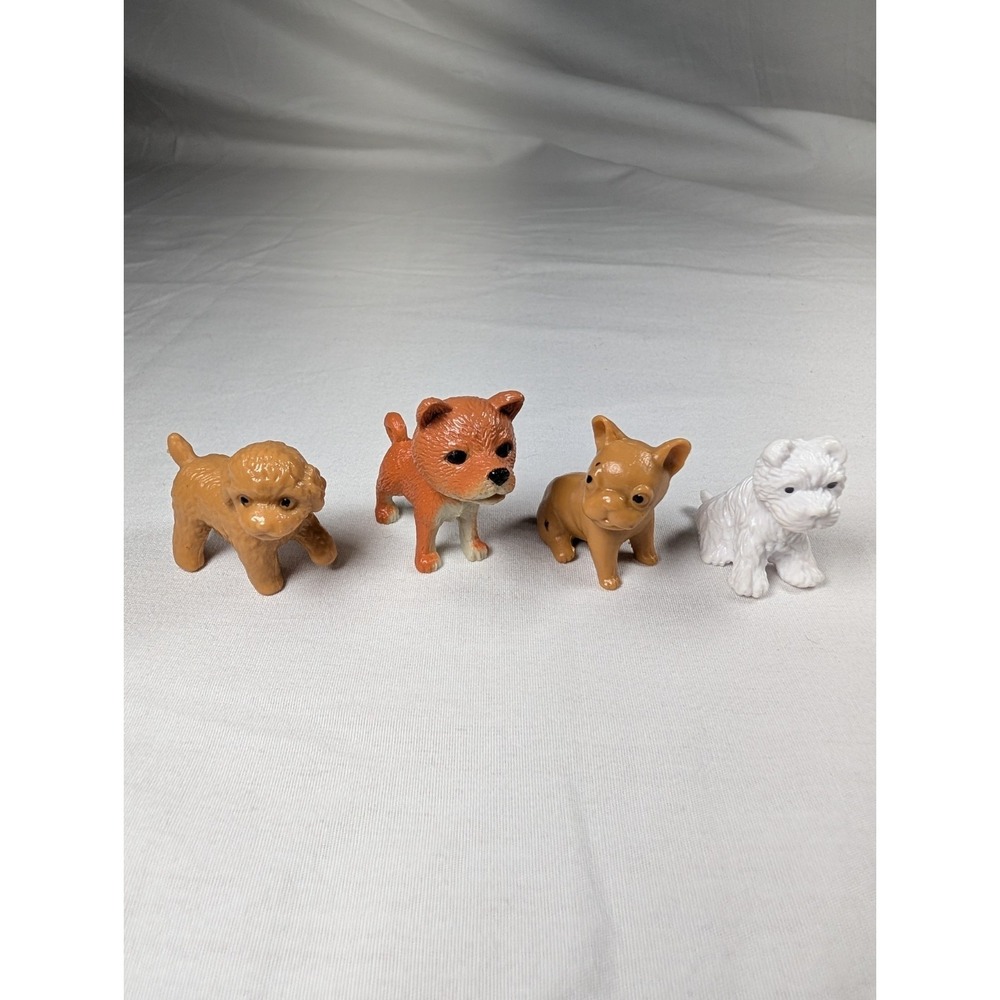 Barbie Pet Puppy Doll Figurine Toys Lot Of 4 Pre-owned